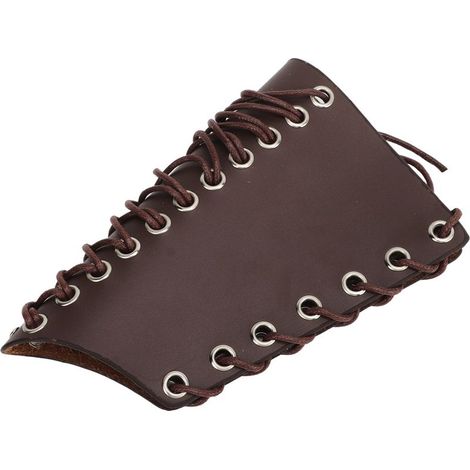 Manchette de Tir en Simili Cuir Résistant - Bras de Protection pour Arc, Confortable et Léger, Marron