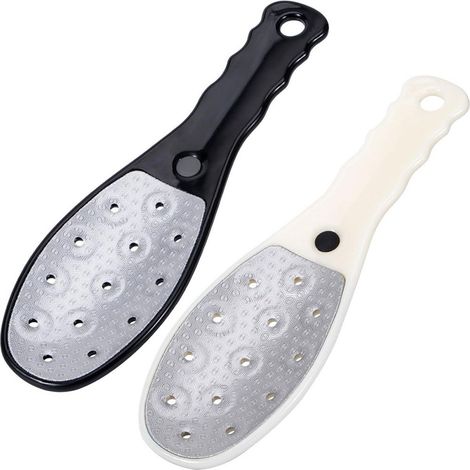 Lime-pieds Double-face - Acier Inoxydable - Pour Pieds Coudes et Zones Rugueuses - 1 Pièce