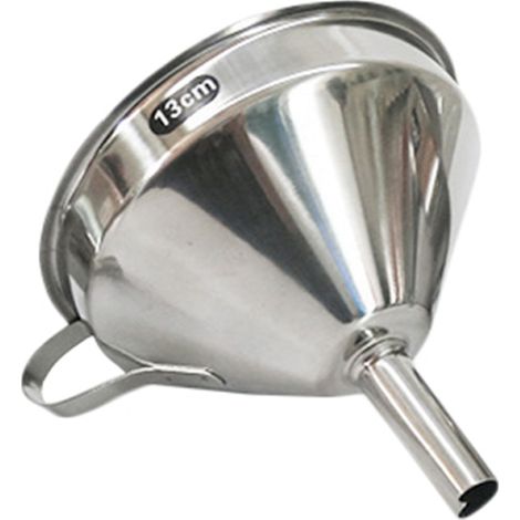 Entonnoir 13cm inox 304 – Passoire amovible – Vin/Huile/Poudre – Ustensile cuisine (1/5)