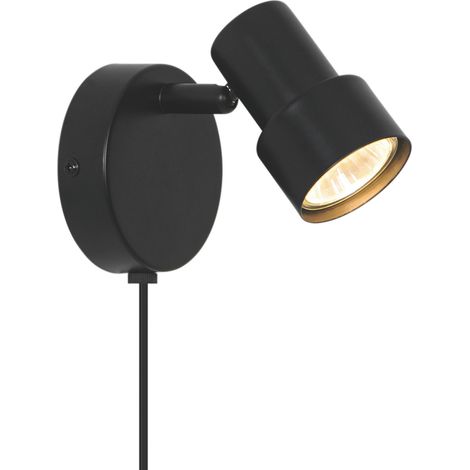 Applique murale Boston spot Métal Noir, H.11,5  IP20  GU10 /Nordlux  Intérieur (1/5)
