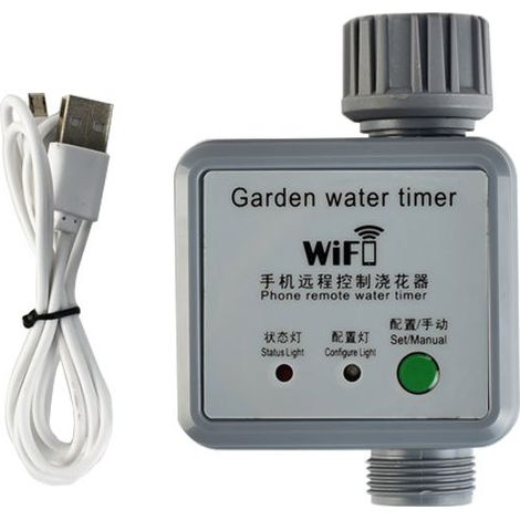 Minuteur d'arrosage automatique Wi-Fi pour balcon extérieur, télécommande d'arrosage pour jardinage (1/5)