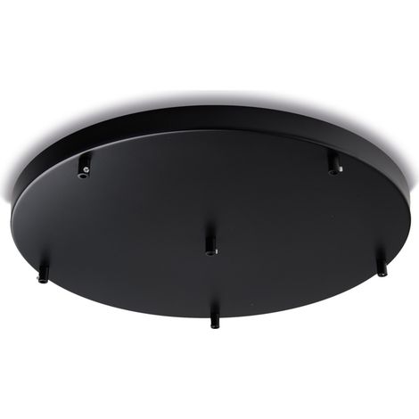Rosone multicavo in ferro nero diametro 50 con 6 fori H.3 - Ø50