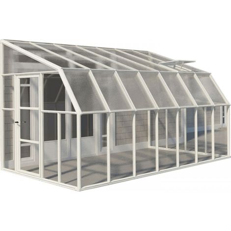 Lean To Greenhouse Sun Room Clear 8X14 - Polycarbonate/Acrylic - L446 x W257 x H266 cm