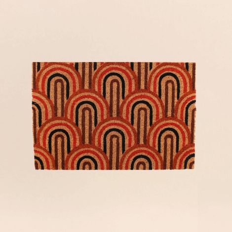 Paillasson coco motifs arches multicolores 40x60cm (1/5)