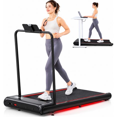 Tapis de course Pliant CITYSPORTS CS-WP10, avec Guidon de Sécurité, Tapis de Marche Compact 440W, Vitesse 6 km/h, Écran LCD, Télécommande & Console Frontale,Idéal Maison, Appartement et Bureau (1/5)