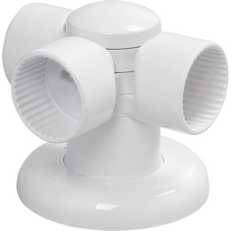 Conector articulado blanco de abs para asa apoyo ancianos discapacitados