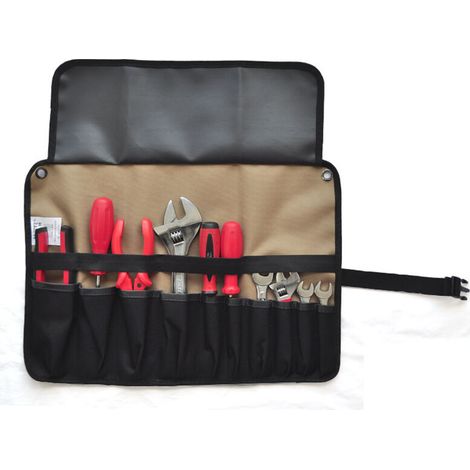 Borsa portautensili arrotolabile, borsa portaoggetti portatile in tela resistente (1/5)