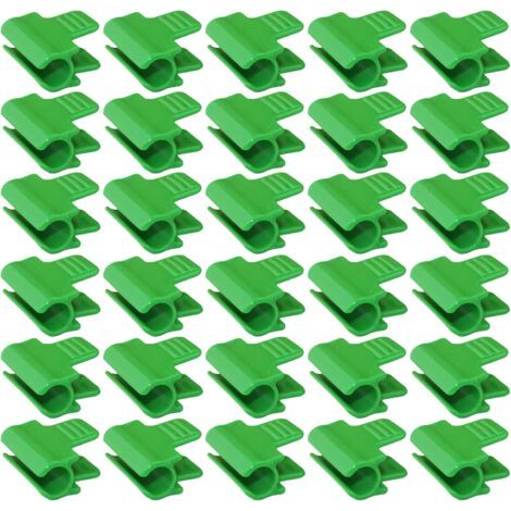 30 Serre Film Pinces, Fixations pour Serre, 11mm Clip de Serre, clips pour plantes, Clip Cerceau Tunnel de Filet en Plastique, pour Serres, support d'extension de plantes, Abris