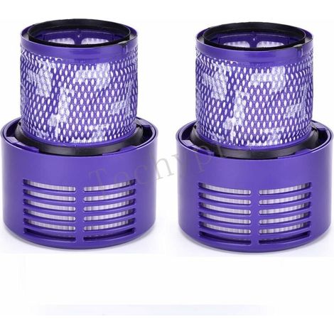 Accessoires de nettoyagePack de 2 pièces de filtre V10 de rechange pour Dyson Cyclone V10 Animal/Absolute/Motorhead/Total Clean, avec numéro de pièce 969082-01