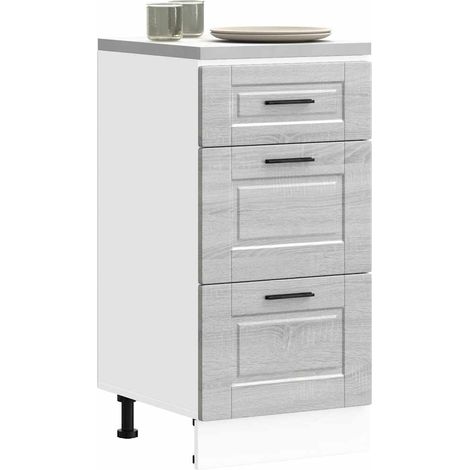 vidaXL Armoire de cuisine Porto sonoma gris bois d'ingénierie