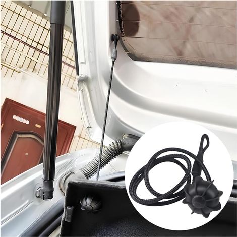 2 Pièces Cordon Arrière De Coffre, Cordons pour Étagères De Voiture, Clip Fixation Plage Corde Coffre Remplacement D'Accessoires (1/5)