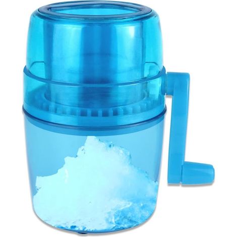 Broyeurs à Glace à manivelle,Machine à Glace pilée Portable Pas Besoin de Brancher Manuel Crushed Ice Maker avec Lame en Acier Inoxydable pour Glace rasée、Les Cocktails (1/5)