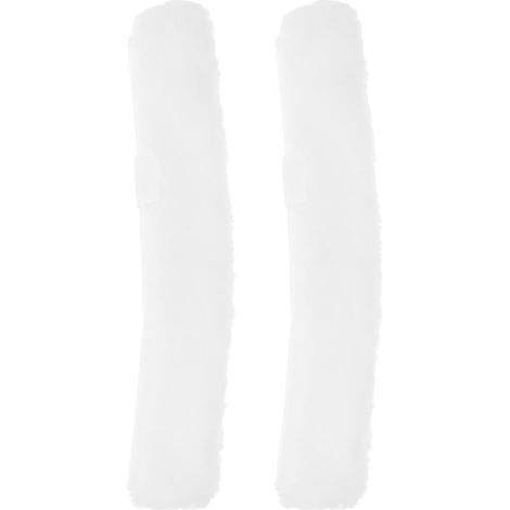 Kit de 2 Têtes de Remplacement pour Fenêtres et Miroirs en Extérieur Outil de Nettoyage Réutilisable et Haute Efficacité pour Mouilleur de Vitres en Tissu Blanc (1/5)