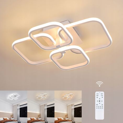 GOECO Dimmable LED Ceiling Light with Remote Control, 48W 5400LM, 3000K-6500K, Acrylic Lampshade for Living Room, Bedroom, Hallway, Kitchen [Energy Class E] (1/5)