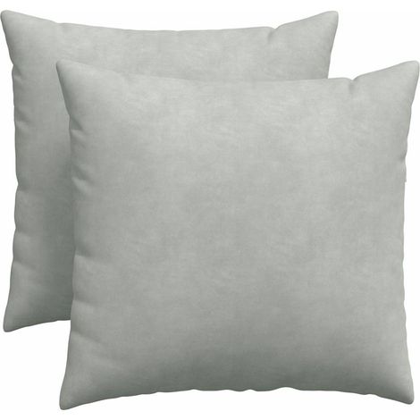 Maison Exclusive - Cojines de sofá 2 pcs Gris Claro 50 x 50 cm Te