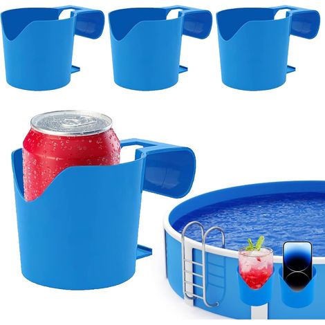 Lot de 4 porte-gobelets suspendus pour piscine , accessoire pour boissons (1/5)