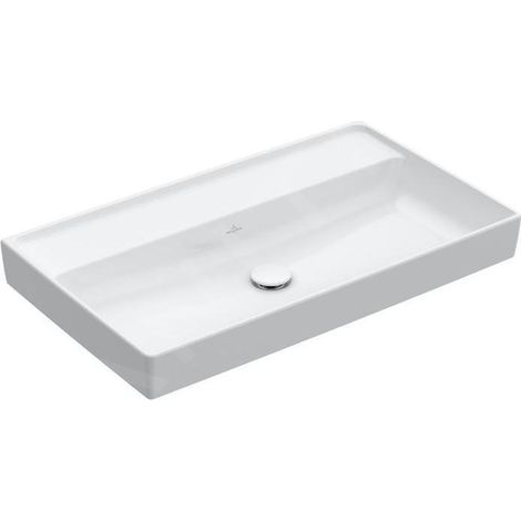 Meuble-lavabo VB Collaro 800x465mm Rectangulaire sans dessus-de-lavabo Blanc Alpin CeramicPlus (1/4)