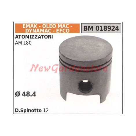 Pistón pulverizador AM 180 Ø  48,4mm EMAK 018924