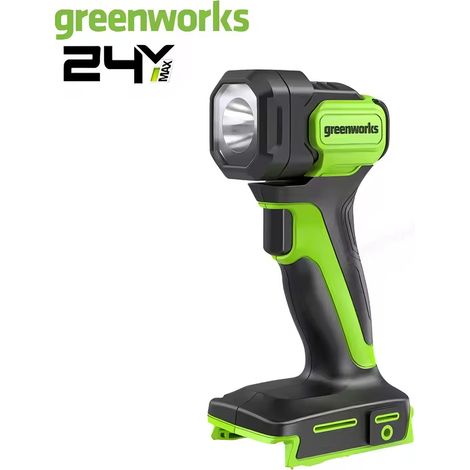 Greenworks Wiederaufladbare LED-Taschenlampe, 200 Lumen, 3 Modi, Energieeffizienzklasse A++ (1/4)
