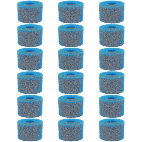 Lot de 18 cartouches filtrantes en mousse lavables et réutilisables, compatibles avec les spas Intex Pure Spa, type S1 KFWHBYV (1/4)