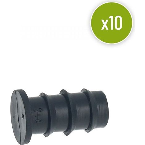 Lot de 10 BOUCHON DE FIN DE LIGNE 16mm