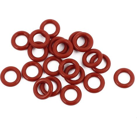 20 pièces 9mm x 1,9mm joint torique en caoutchouc NBR Hitzebeständige Dichtring Ösen Rot (1/2)
