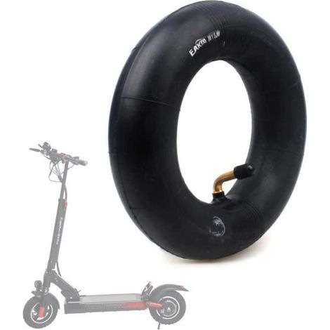 Chambre À Air Trottinette Électrique 10 × 2.5 Pouces - Valve Coudée 90° - Pour Roues Avant Arrière - 2 Pièces (1/4)
