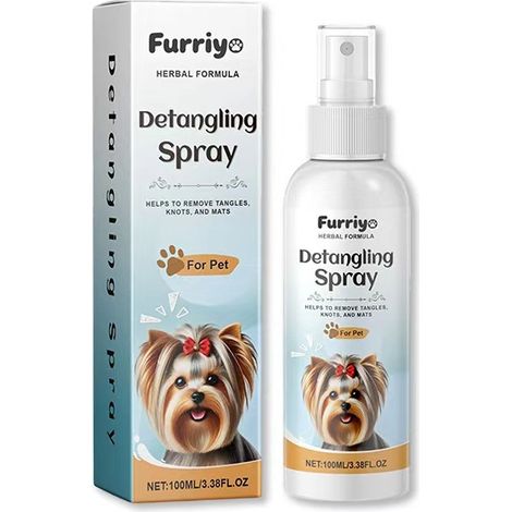 Furriyo Dog Detangling Spray - Specially developed for dogs to smooth, detangle, and prevent matting of the coat. (1/5)