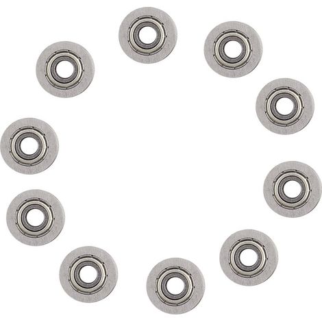 Qcwwy Poulie de Guidage à Roulement à Billes à Rainure en U en Acier au Carbone à Double Blindage pour les Systèmes de Mouvement Linéaire Rainure en U de 1,8 Mm de Profondeur Idéale pour les Projets. (1/5)