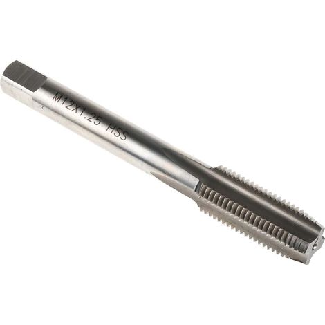 Taraud M12, pas de 1.25mm, Fin métrique, HSS ( Prix pour 1 ) (1/3)