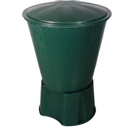 kit serbatoio per raccolta acqua piovana verde 210 l