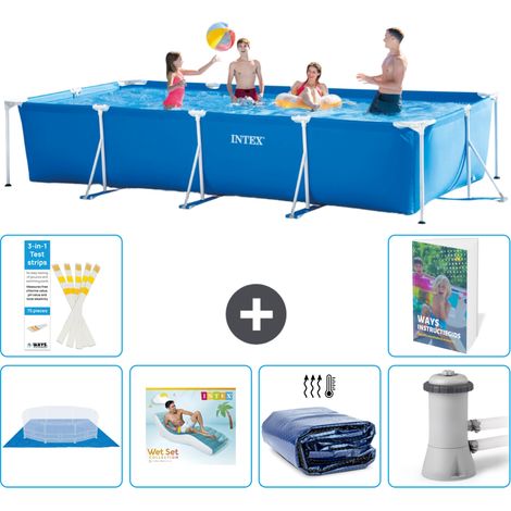 Rechteckiger Frame Pool - 450x220x84 cm - 7-teilig S171