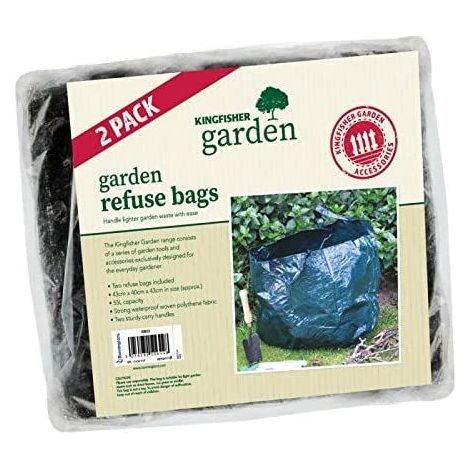 Garden Refuse Sacks 2x Heavy Duty Strong Bags Gardening Waste Rubbish Sack Bag (1/2)