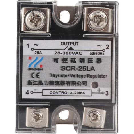Relais statique (SSR) : entrée 4-20 mA, sortie 28-380 V CA, régulateur de tension à commande continue (1/5)