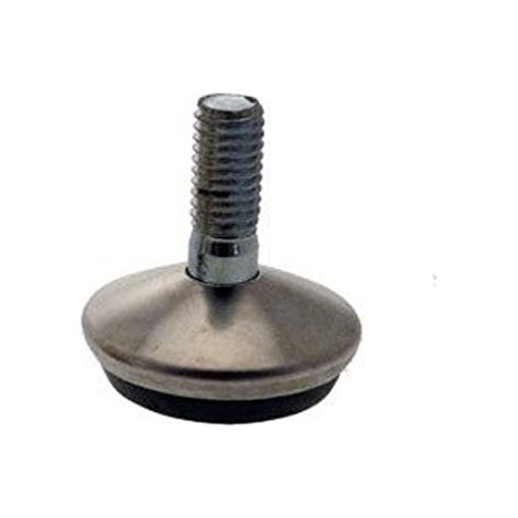Piedino Regolabile per Mobili Nichelato Ø 32 mm 8 x 12 mm H 31 mm 25 Pezzi