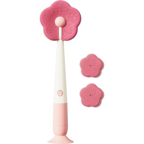 Goupillon - brosse de nettoyage - brosse de nettoyage 3 en 1 - texture douce pour le nettoyage - livré avec deux éponges supplémentaires - brosse de nettoyage éponge (1/5)