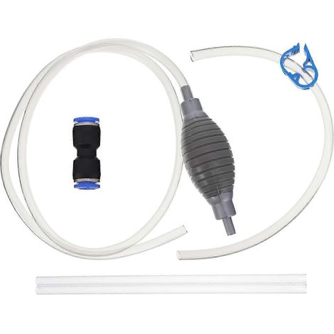 Nettoyeur d'aquarium, nettoyeur à long embout, gris, 4 x 226 cm, aspirateur de déchets, 1 unité (1/3)