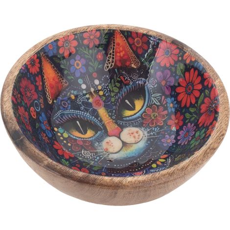 Signes Grimalt Cuenco Bol Cocina  Cuenco Gato S Cajas Y Bandejas Multicoloro 15x15x7cm 37145 (1/4)