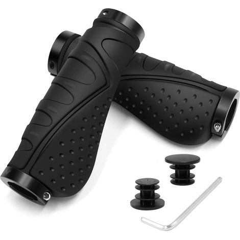 Fahrradgriffe Rutschfester Lenkergriffe Fahrrad Ergonomisch MTB Griffe, Zwei Seiten Lock-On Design Fahrrad Lenker Griffe für 22,2 mm Fahrrad, Mountainbike, Rennrad Lenker Griffe (1/5)