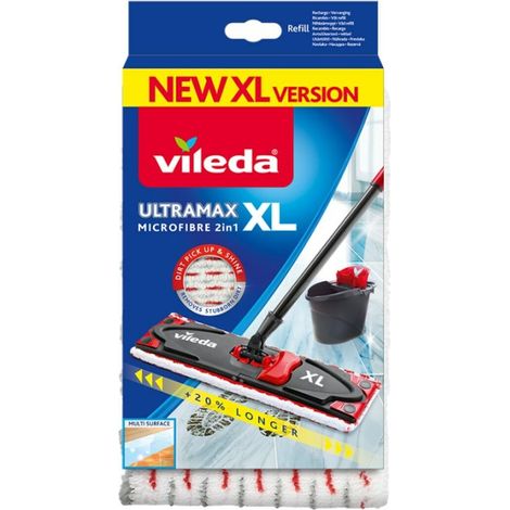 Vileda UltraMax XL insert fregona microfibra roja