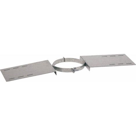 TEN – Support au toit galva pour conduit double paroi Ø153-200 – Pour chantiers humides – Résistant aux intempéries – Installation facile