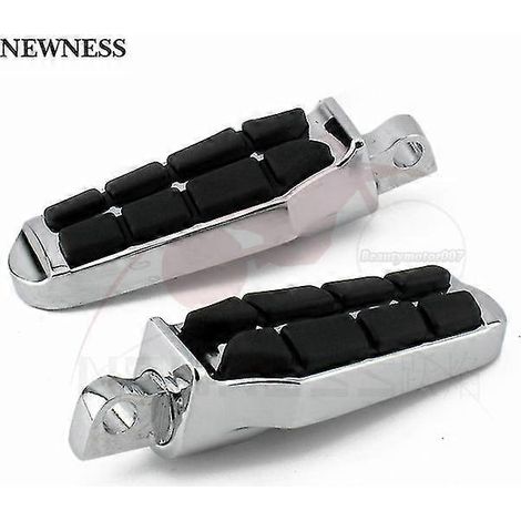 Motorrad-Fußrasten, Highway-Fußrasten, Metall-Fußrasten, Pedal-Fußstützen für Harley Iron XL 883 1200 Touring Custom Dyna Softail 10 mm – Typ 11, Chrom (1/5)