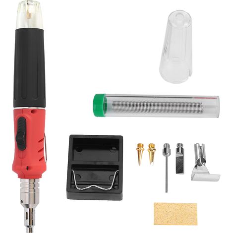 Fer à souder sans fil à allumage automatique au butane, kit de soudage avec batterie rechargeable 8 W HS-1115K (1/5)