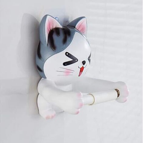 Porte-essuie-tout Chat Étoile, pendentif décoratif en résine pour salle de bain (1/5)