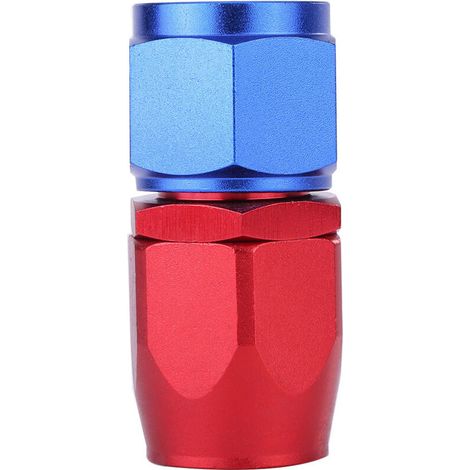 AN10 Schwenkbarer Ölkühleradapter für Kraftstoffleitungsschlauchende, blau und rot eloxiert (0°) (1/5)