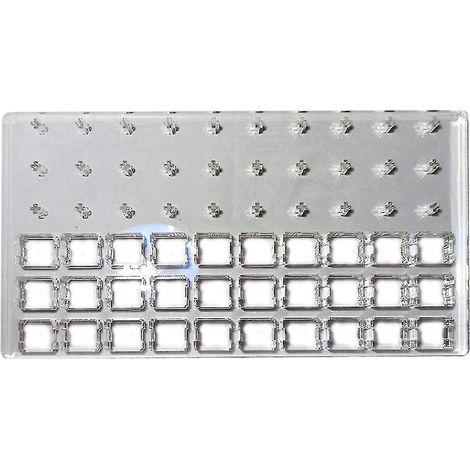 Base de test DIY en acrylique double couche pour interrupteurs de clavier mécanique lubrifiés