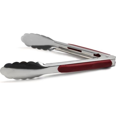 1 pince à nourriture, acier inoxydable et plastique, hygiénique, 23 cm, pour buffet et barbecue (1/3)