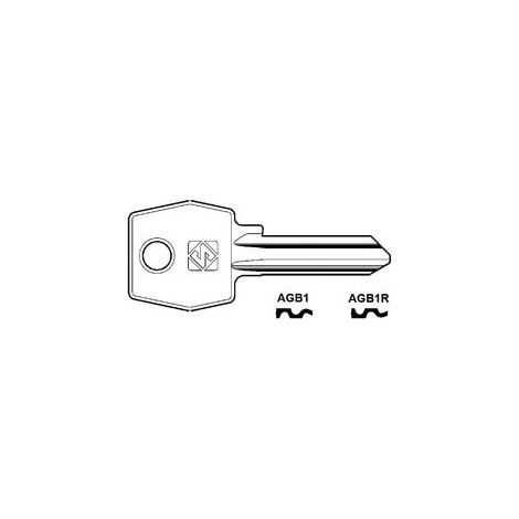 CHIAVI PER CILINDRI AGB 5 SPINE GRANDI- - AGB1R SX - 20 pezzi SILCA