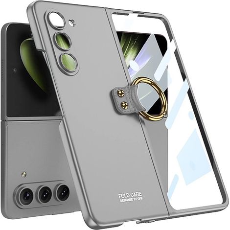 Funda para Samsung Galaxy Z Fold 5 5G, funda delgada GKK, gris. (1/5)