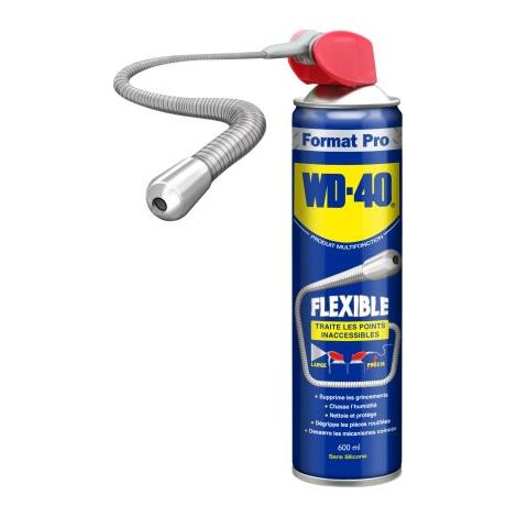Wd40 Company – Dégrippant multi-usage WD-40 Flexible 600 ml – Protège contre la rouille et la corrosion – Élimine graisse et saleté – Lubrifiant pour mécanismes